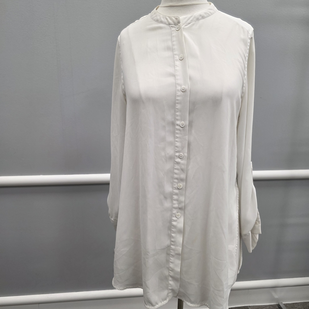 Vince Camuto White Button-Down Blouse